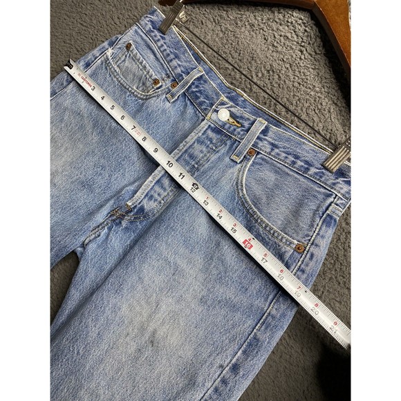 Vintage Y2K Levi's 501 Button Fly Denim Jeans (measured 32x34) Light Wash - Picture 8 of 16